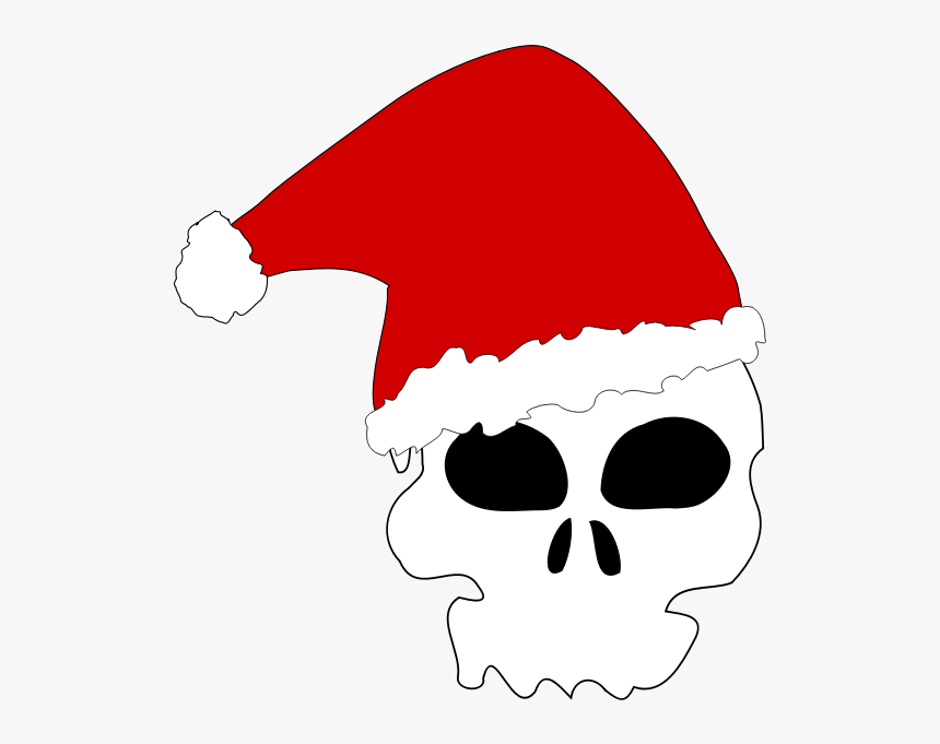 Evil Santa Clipart - Santa Hat Cartoon Transparent, HD Png Download, Free Download