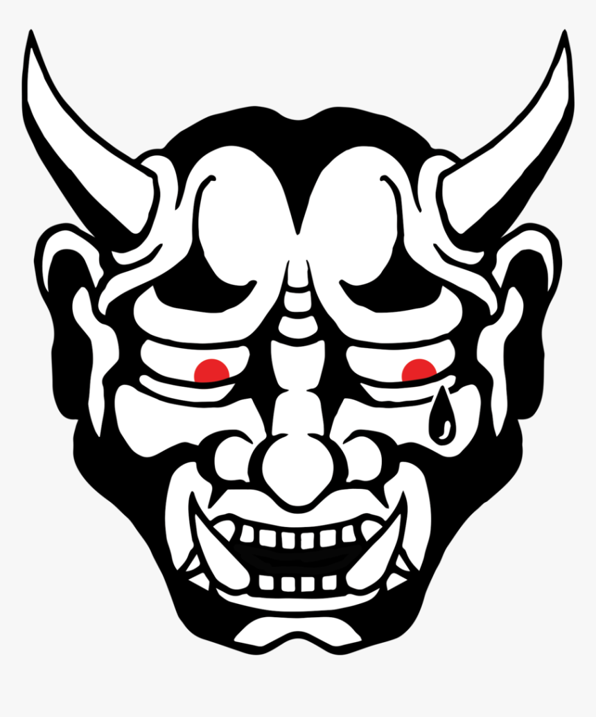 Japanese Oni Mask Drawing - Oni Drawing, HD Png Download, Free Download