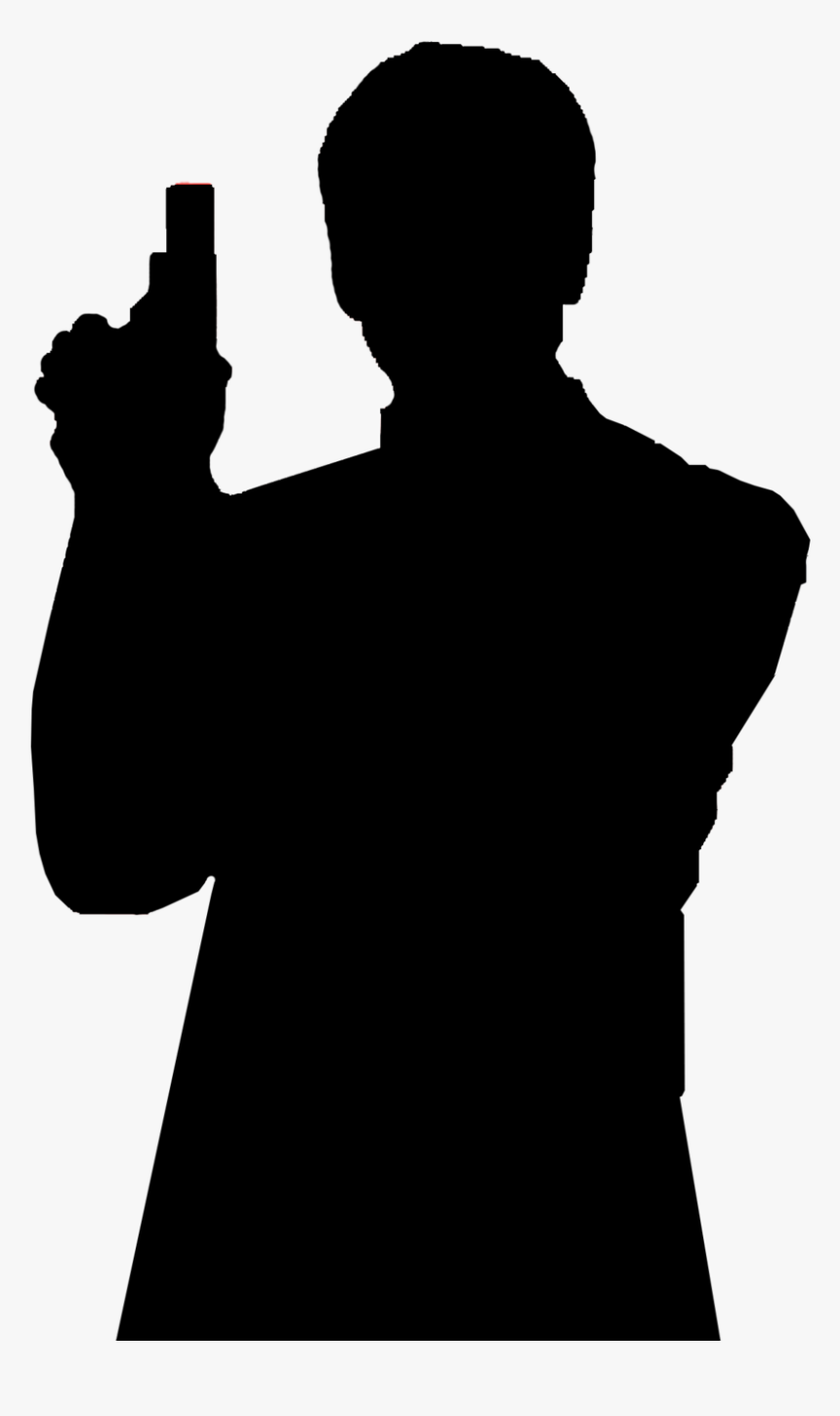 James Bond Outline By Trekkie313 - James Bond Silhouette, HD Png Download, Free Download