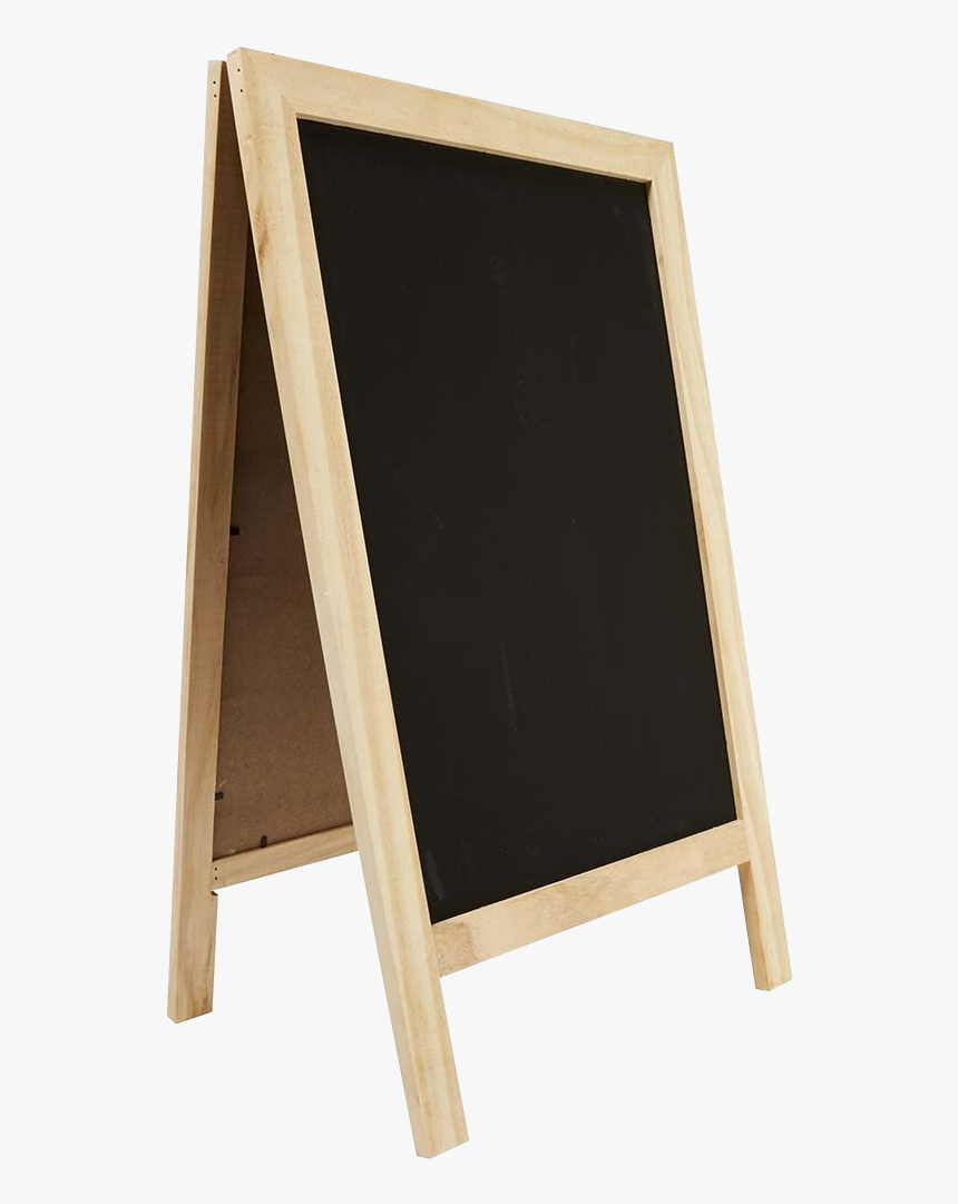 Wood Blackboard Sidewalk Sign Side Png Image - Blackboard Png, Transparent Png, Free Download