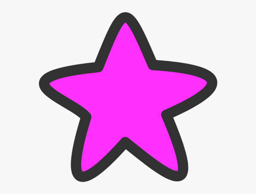 Star Rounded Edges Clipart - Purple Glitter Star Clipart, HD Png Download, Free Download