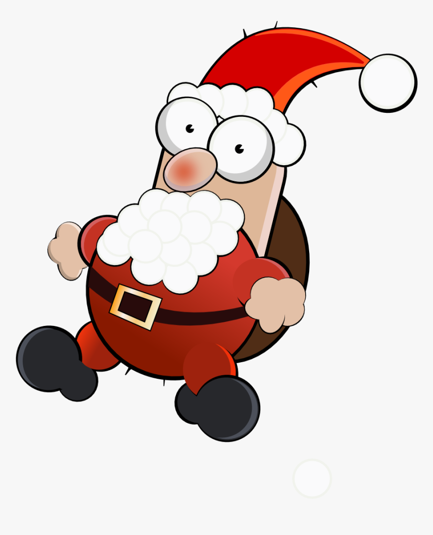 Collection Of Crazy - Santa Claus Funny Png, Transparent Png, Free Download