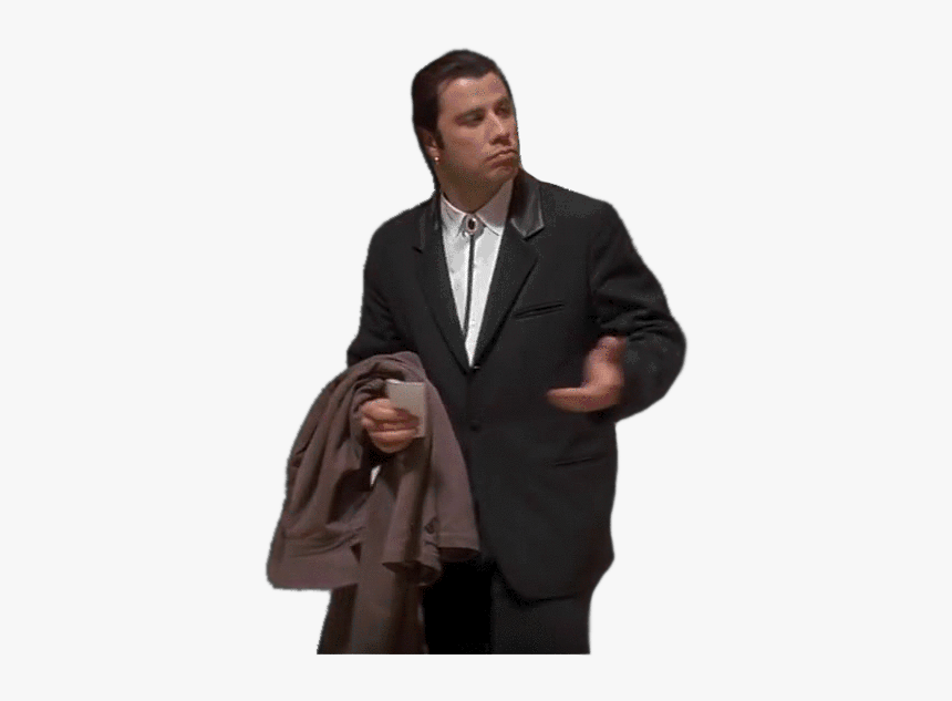 Confused Travolta Pulp Fiction Front - Meme John Travolta Png, Transparent Png, Free Download