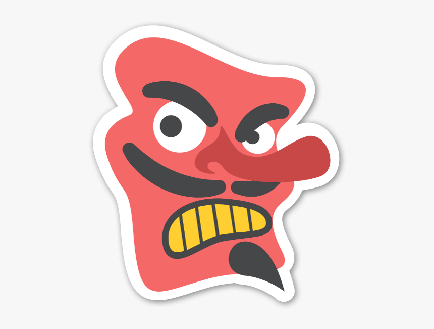 Japanese Transparent Goblin - Japanese Goblin Emoji Png, Png Download, Free Download