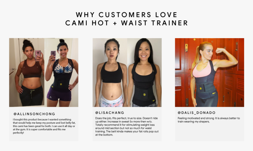 Hot Shaper Cami Women Belly Fat Burn Waist Trainer - Hot Shaper Reviews Before And After, HD Png Download, Free Download
