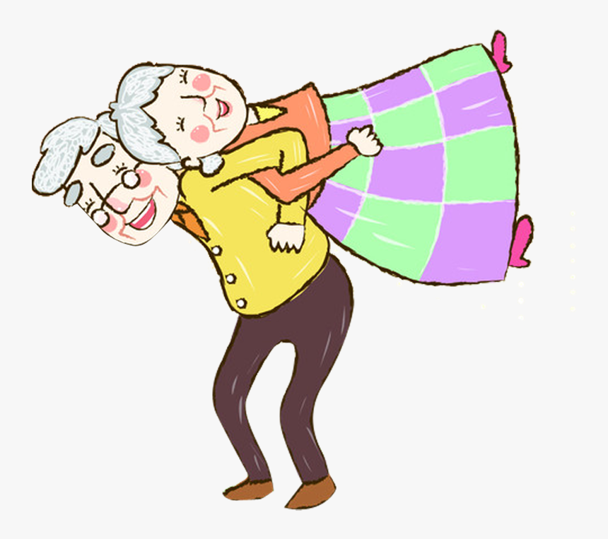 Old Clipart Husband And Wife - Cartoon Husband Wife Png, Transparent Png, Free Download