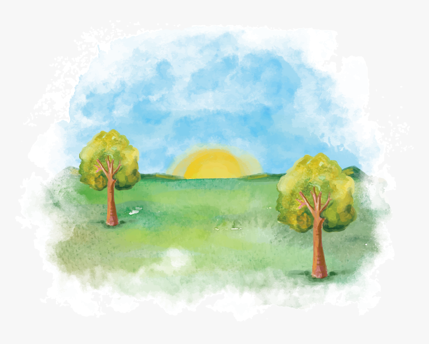 Watercolor Forest Transprent Png Free Download Paint - Watercolor Painting, Transparent Png, Free Download