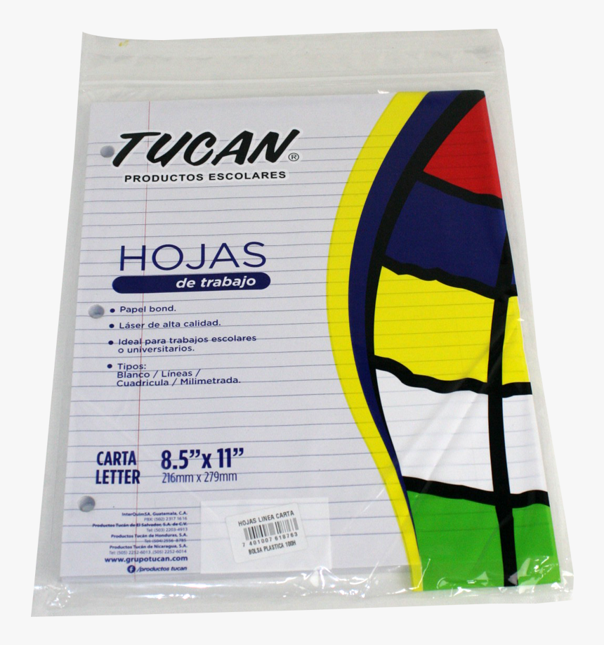 Hoja Bond Línea Carta Bolsa Plástica 100 Hojas"
 Title="hoja - Board Short, HD Png Download, Free Download