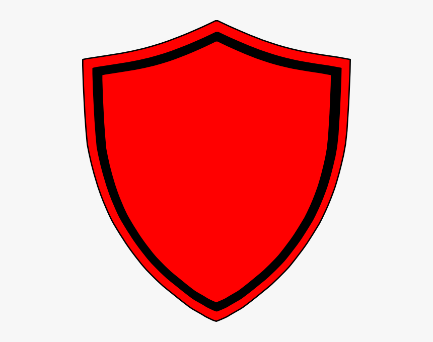 Clipart Shield Red Black - Red And Black Shield Logo, HD Png Download, Free Download