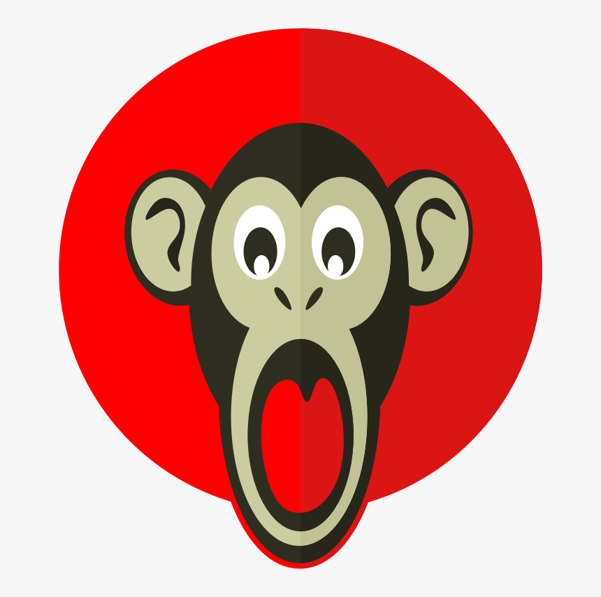 Screaming Monkey Clip Art, HD Png Download, Free Download