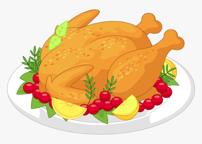 Turkey Meat Thanksgiving Clip Art - Chicken Food Clip Art, HD Png Download, Free Download