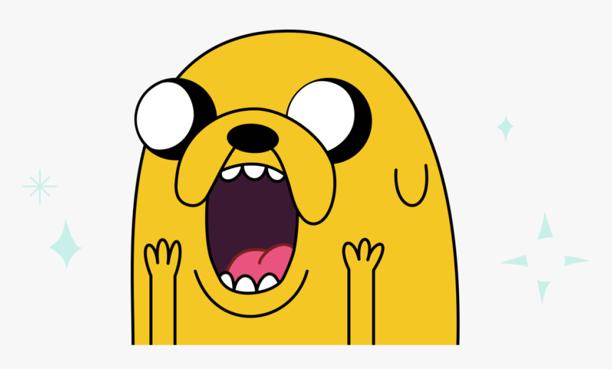 Amazed Cartoon - Cartoon Jake The Dog, HD Png Download, Free Download