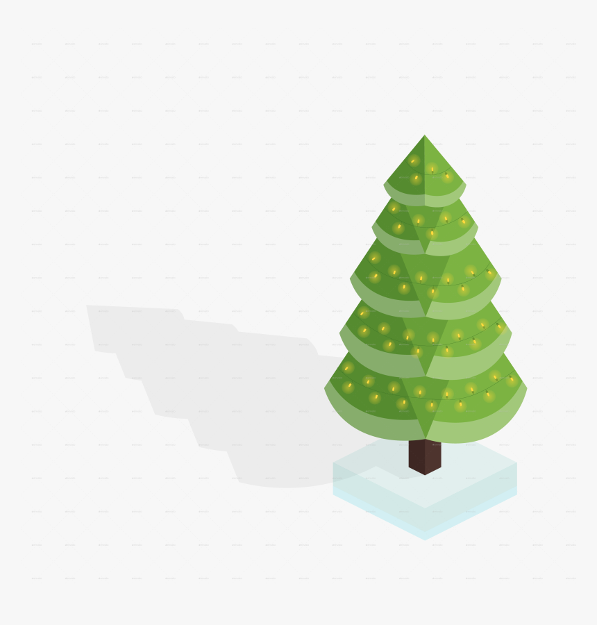 Christmas Tree Illustration Png, Transparent Png, Free Download