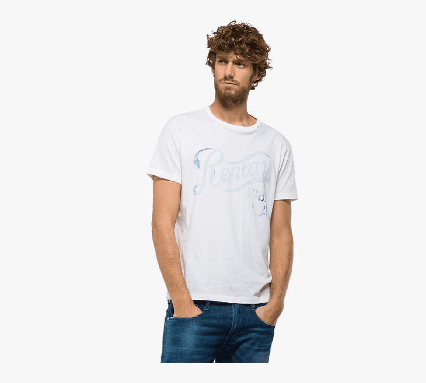 Replay White Camiseta Blanca - T-shirt, HD Png Download, Free Download