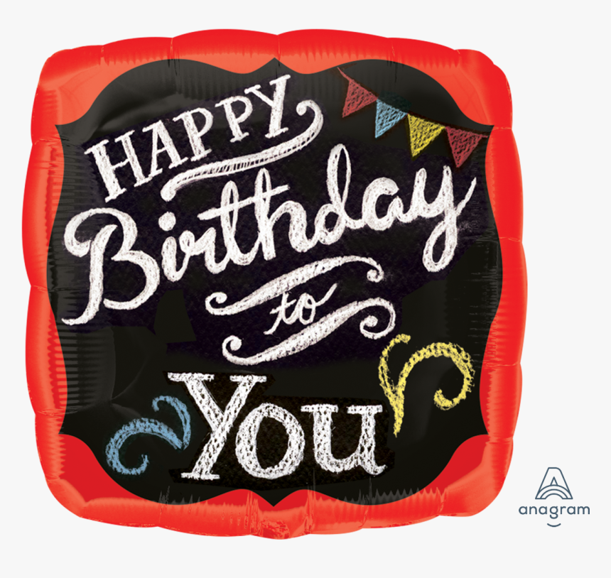 - Happy Birthday Red And Black , Png Download - Label, Transparent Png, Free Download