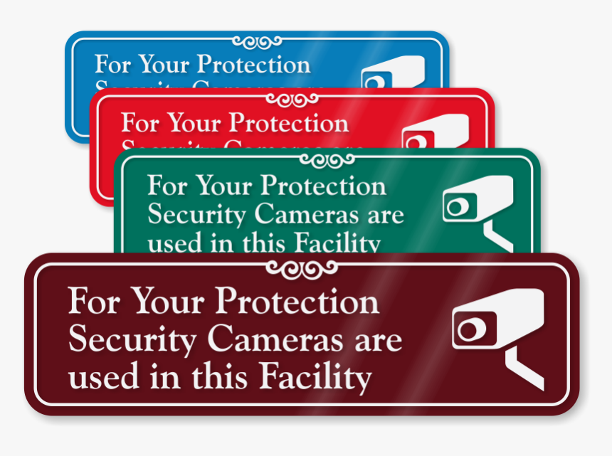 Security Camera With Graphic Showcase™ Wall Sign - Human Resources Department Sign, HD Png Download, Free Download