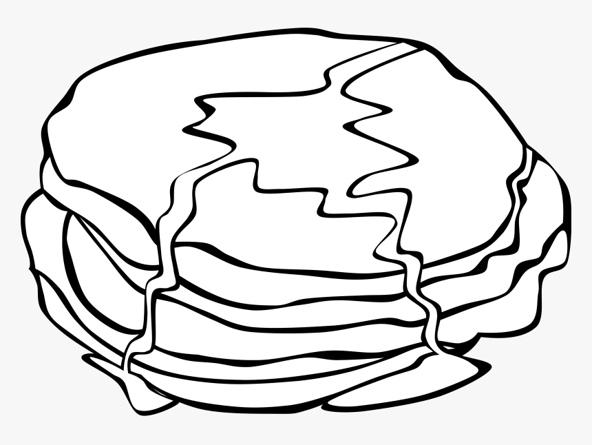 Fast Food, Breakfast, Pancakes - Breakfast Food Coloring Pages, HD Png Download, Free Download