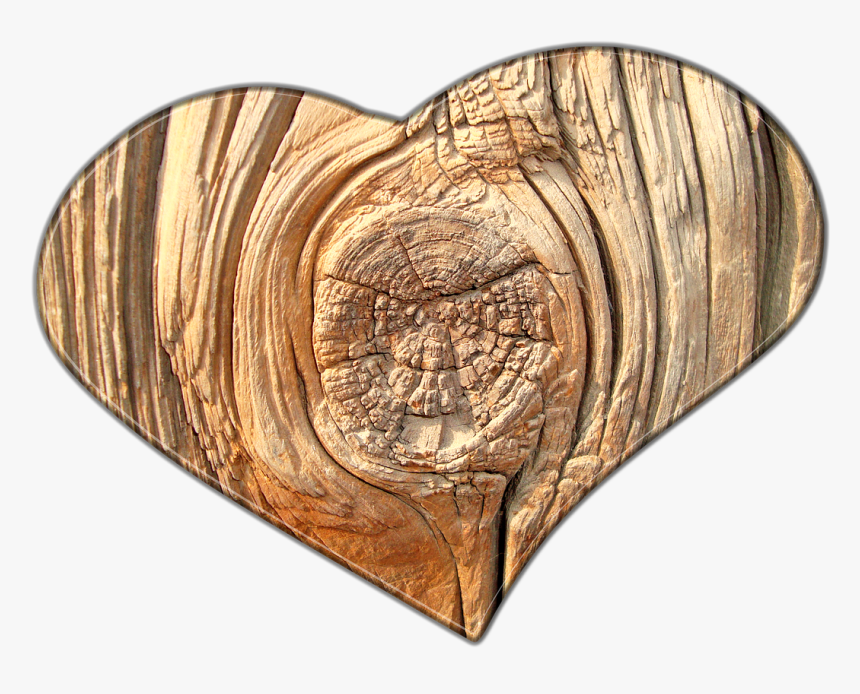 Heart, Love, Wood, Grain, Structure, Texture - Wood Heart No Background, HD Png Download, Free Download