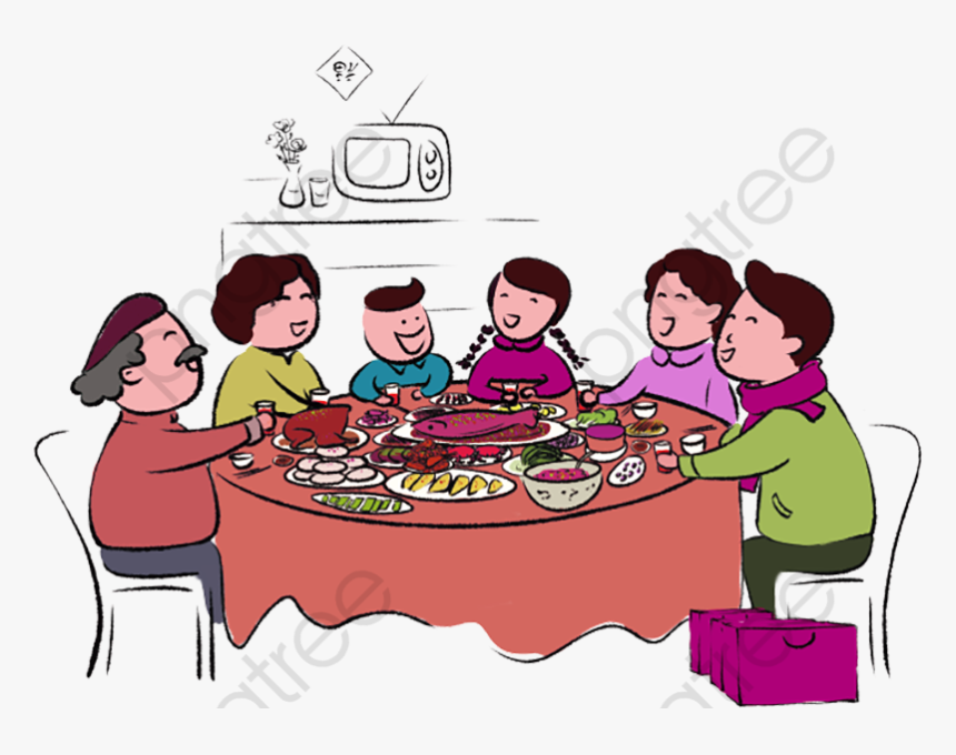 Transparent Business Clipart Png - Chinese Reunion Dinner Vector Free, Png Download, Free Download