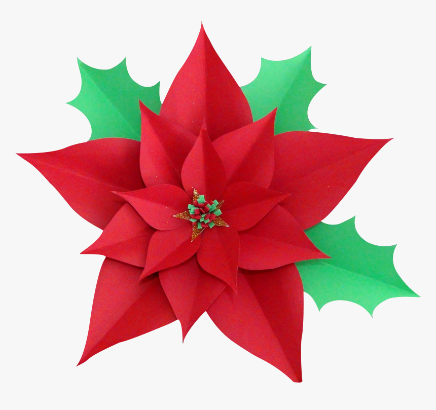 Flores De Papel Navidad Png, Transparent Png, Free Download