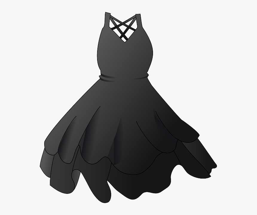 Black Dress Clip Art, HD Png Download, Free Download