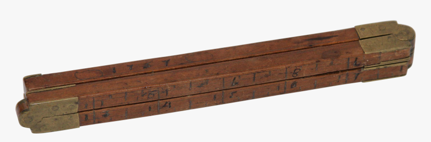 18th Century Wooden U0026 Brass Folding Ruler / Yardstick - Plank, HD Png Download, Free Download