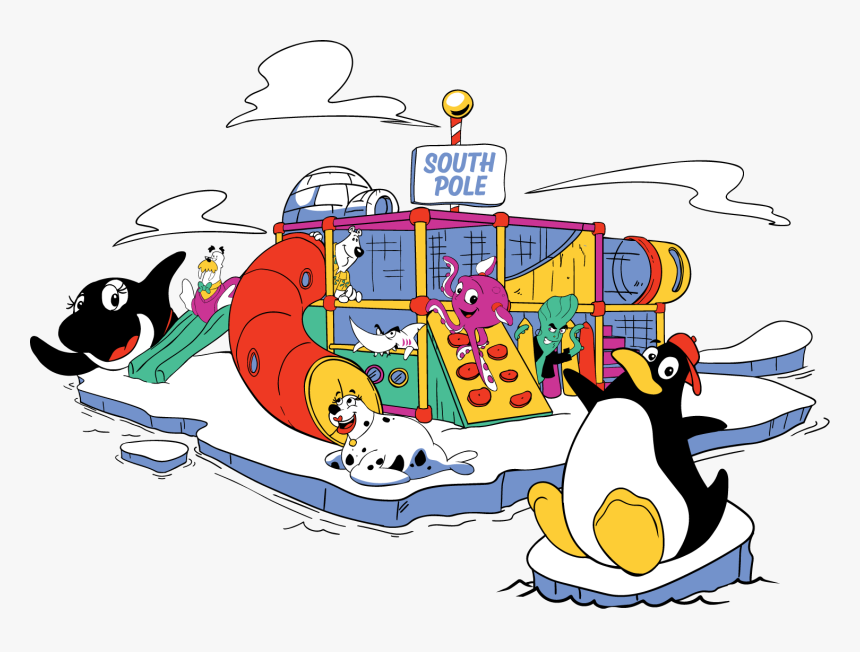 Ice Patch Hollow Gang On Their Playground - Cartoon, HD Png Download, Free Download