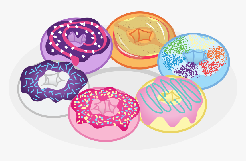 Pancake Clipart Rainbow - My Little Pony Donuts, HD Png Download, Free Download