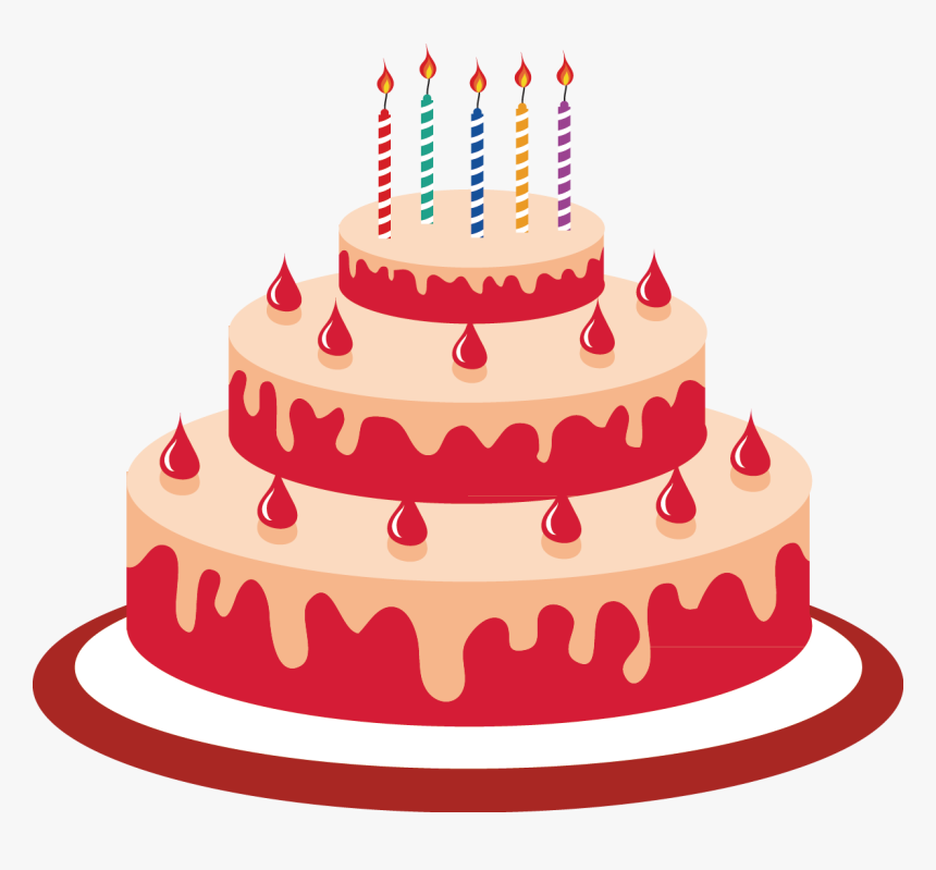 Birthday Cake Cartoon - Cartoon Cake Png Hd, Transparent Png, Free Download