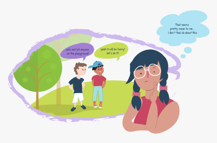 Boys Talking About Not Letting Anyone On The Playground, - Cartoon, HD Png Download, Free Download