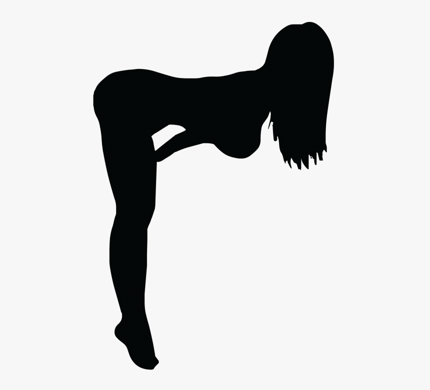 Silhouette Femme Sexy 11 Girl Bending Over Silhouette- - Silhouette Femme Sexy, HD Png Download, Free Download