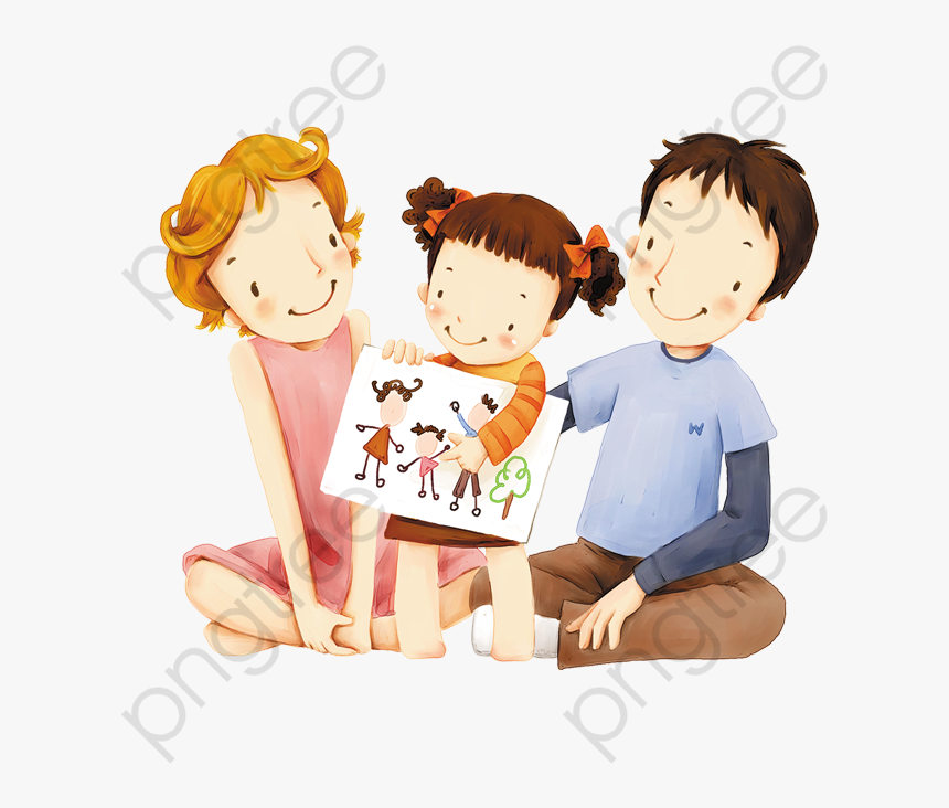 Transparent Protest Clipart - Cartoon Family Drawing, HD Png Download, Free Download