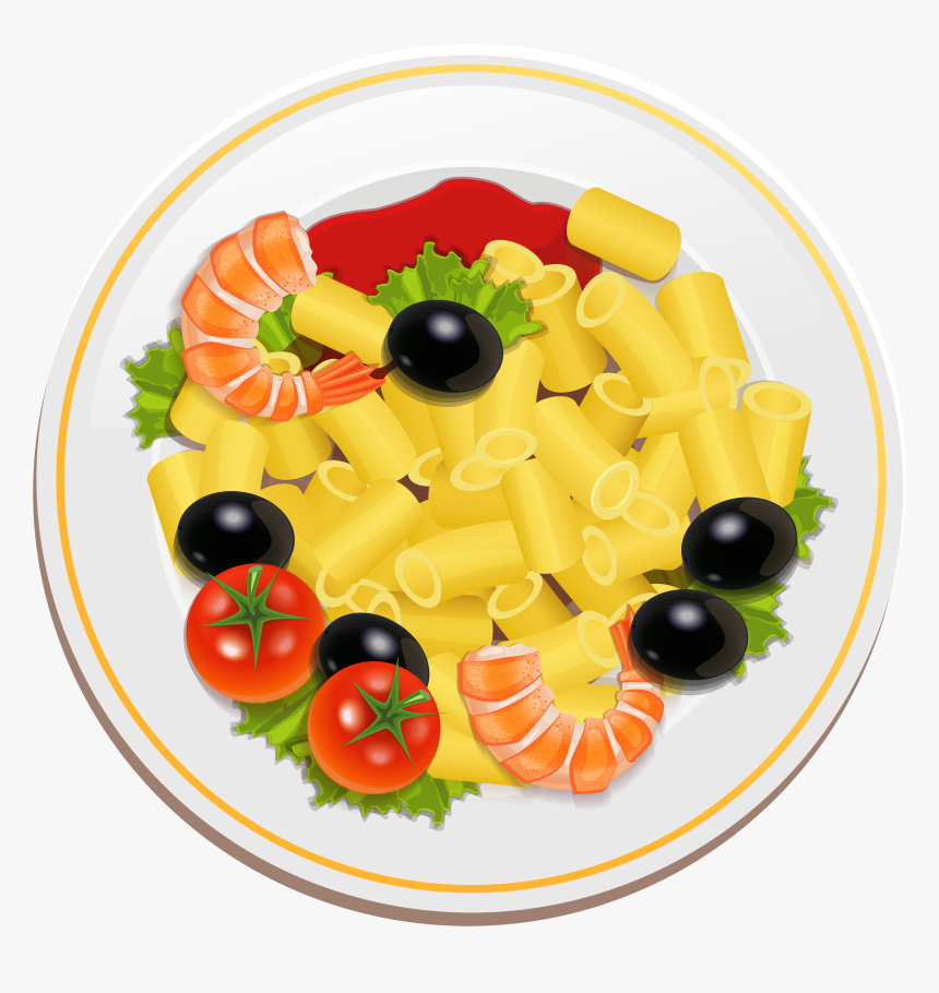 Pasta With Shrimps Png Clipart - Macaroni Clipart, Transparent Png, Free Download