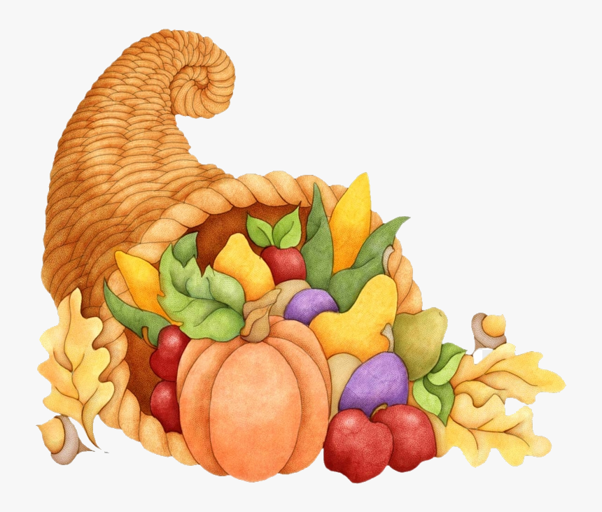 Cornucopia Thanksgiving Dinner Clipart Free Transparent - Cornucopia Clipart Transparent Background, HD Png Download, Free Download