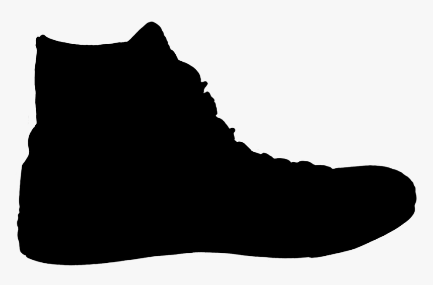 Zapato, Sneaker, Silueta, Negro - Water Shoe, HD Png Download, Free Download