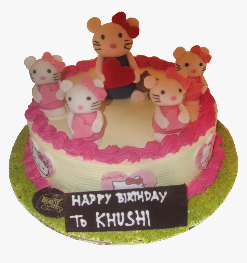 Transparent Cartoon Cake Png - Happy Birthday Khushi Cartoon Cake, Png Download, Free Download