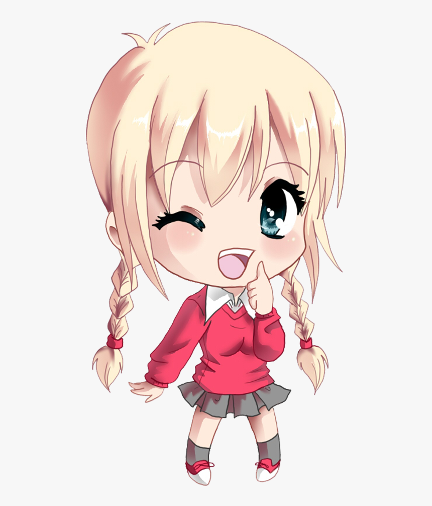 Wink - Excited Anime Girl Png, Transparent Png, Free Download