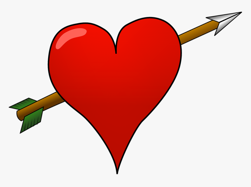 Heart With Arrow Clipart - Shayari Hindi Funny Love, HD Png Download, Free Download