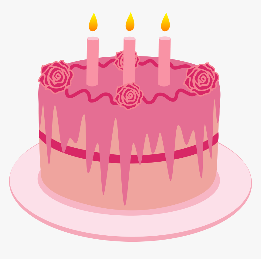 Drawing Candles Cake - Tillykke Gamle Jas, HD Png Download, Free Download