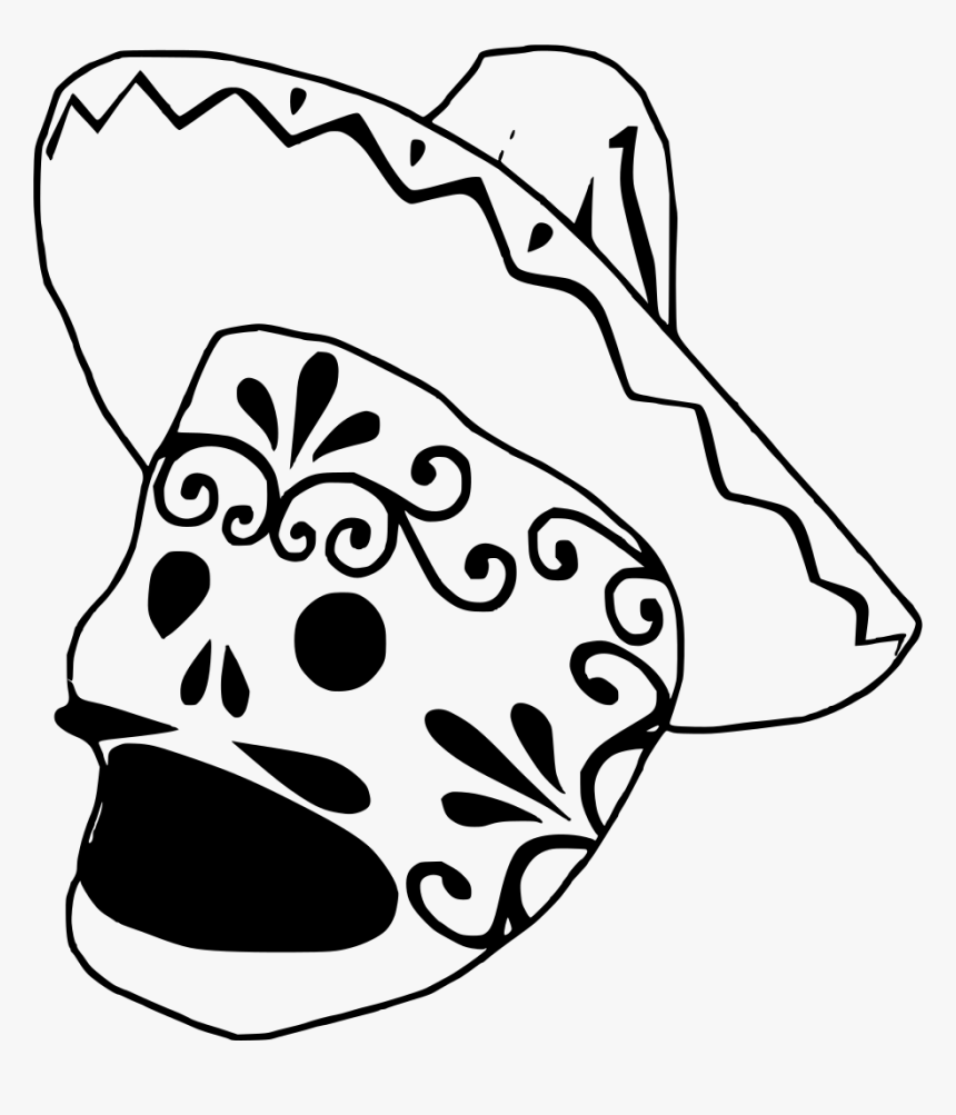 Mexican Black And White Png, Transparent Png, Free Download