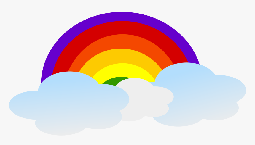 Rainbow With Face Cartoon, HD Png Download, Free Download