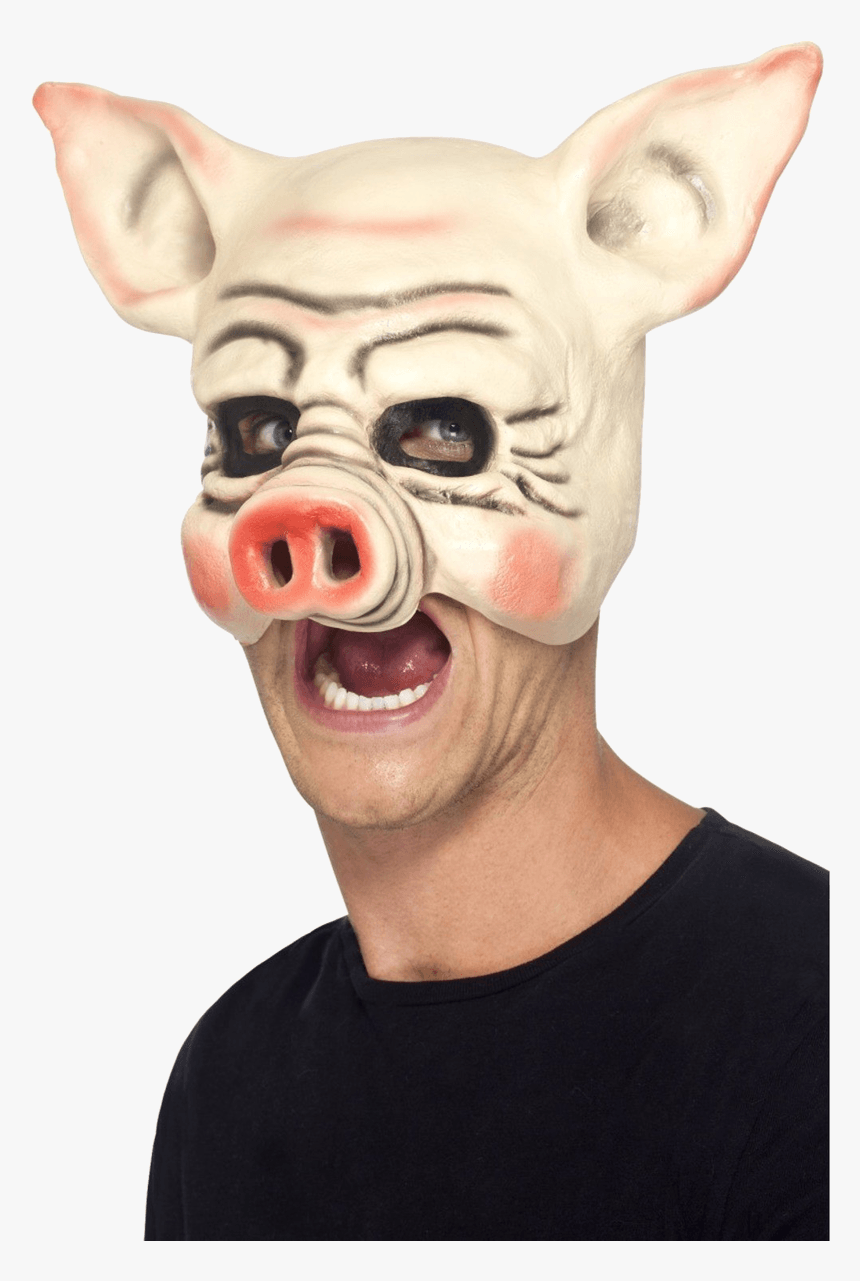 Pig Mask, Latex Half Overhead Mask , Png Download - Pustna Maska Za Obraz, Transparent Png, Free Download