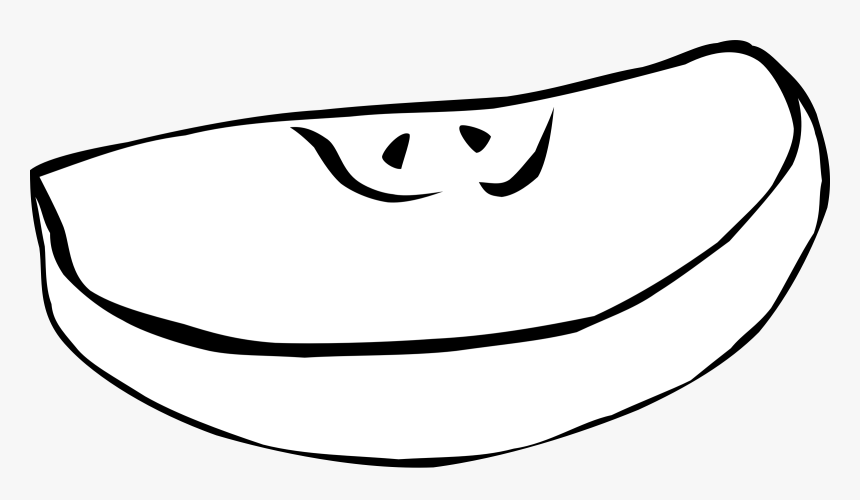 Apple Slice Clipart Black And White, HD Png Download, Free Download