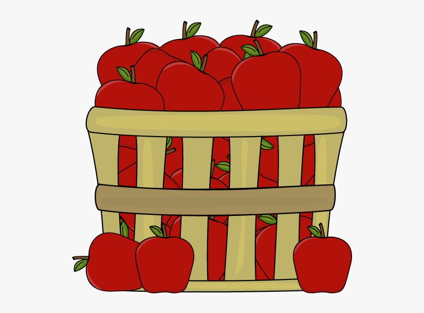 Clipart Of Few, Apple And Baskets - Basket Of Apples Clipart, HD Png Download, Free Download