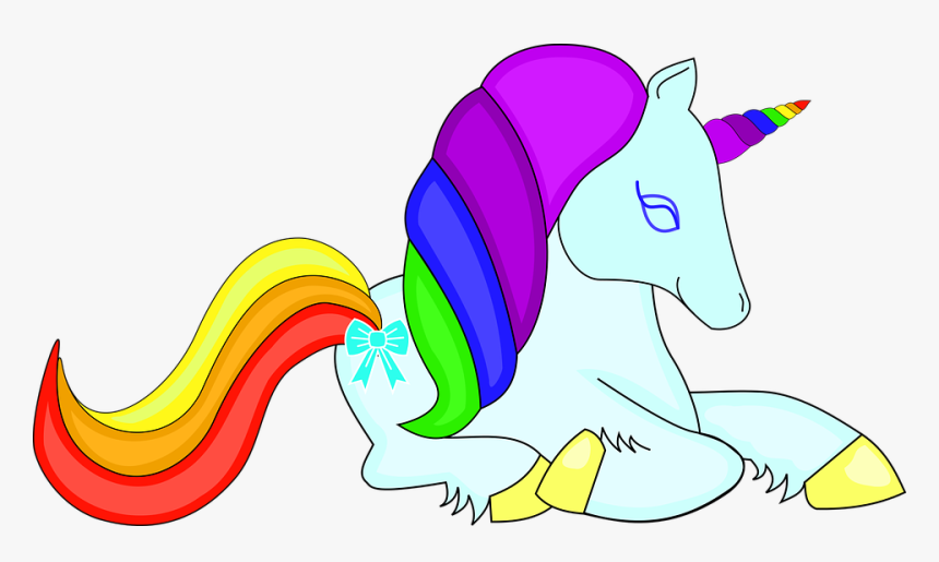 Unicorn, Rainbow, Cute, Pretty, Colorful, Horse, Animal - Kepala Kartun Kuda Poni Cantik, HD Png Download, Free Download