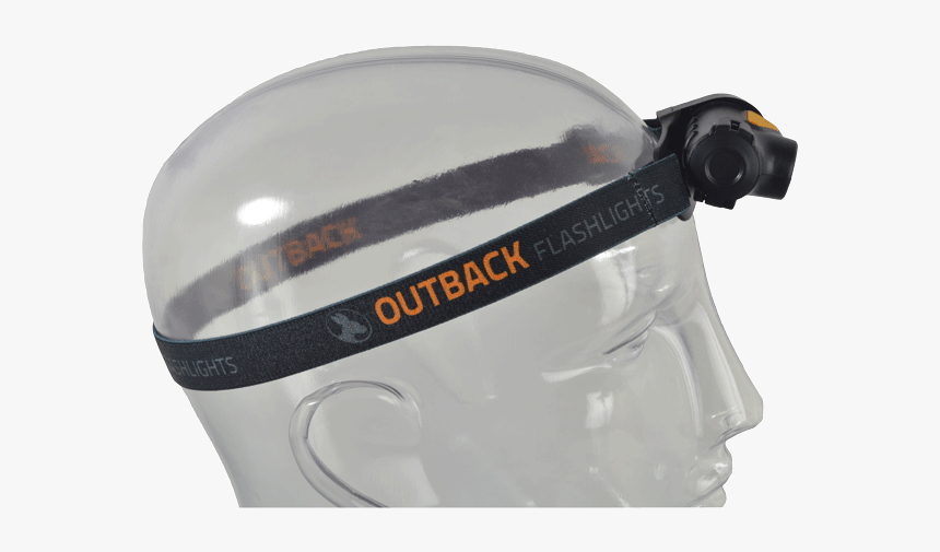 Digger Headlamp On Head Side Tilted Down - Diving Mask, HD Png Download, Free Download