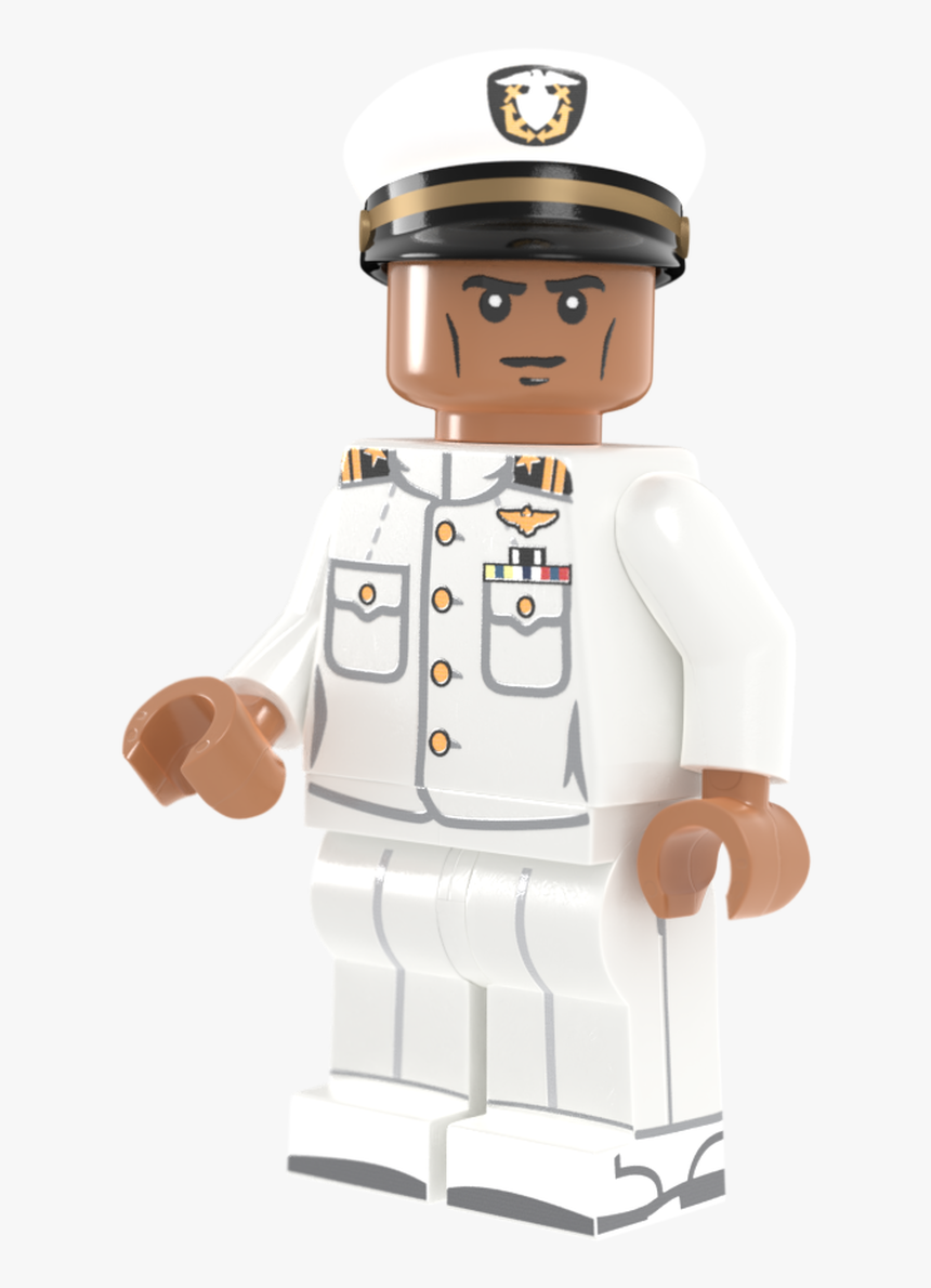 Us Navy Officer In Dress Whites - Lego Navy Officer, HD Png Download, Free Download