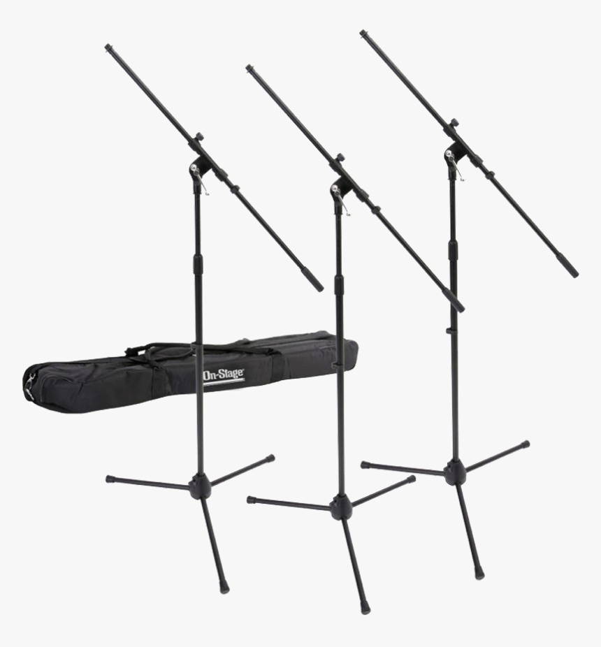 Transparent Mic Stand Png - On-stage Euroboom Microphone Stands With Bag Msp, Png Download, Free Download