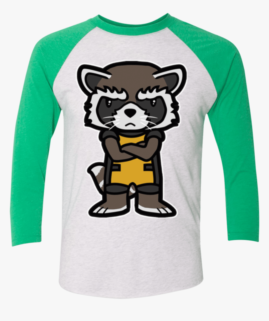 Angry Racoon Triblend 3/4 Sleeve - Raccoon, HD Png Download, Free Download