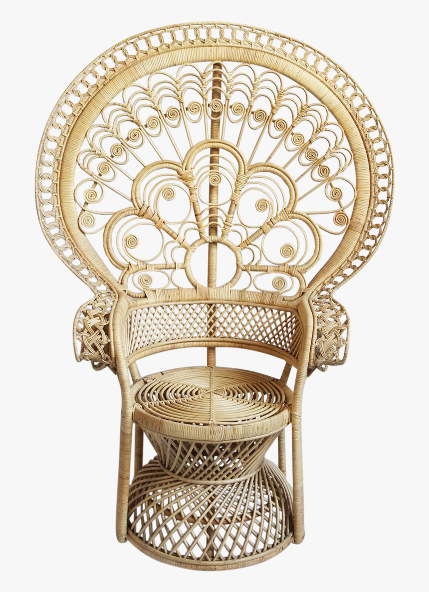 Peacock Rattan Chair, HD Png Download, Free Download